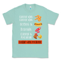 Seafoam chicken wing chicken wing hotdog and bologna shirt t shirt Classic Tee - linhVisuals
