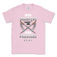 Bubblegum Pink iron sharpens iron quote proverbs 2717 christian cool gift t shirt Classic Tee - linhVisuals
