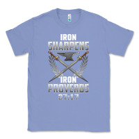Colony Blue iron sharpens iron quote proverbs 2717 christian cool gift t shirt Classic Tee - linhVisuals