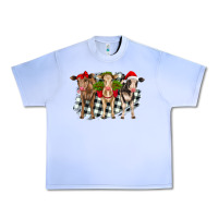 Christmas Heifers Front View Urban Heavy Tee | Teevron