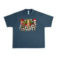 Midnight Navy Christmas heifers front view Urban Heavy Tee - RanaPortraitStore