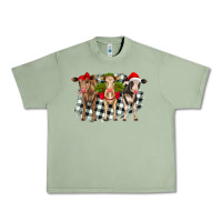 Oil Green Christmas heifers front view Urban Heavy Tee - RanaPortraitStore