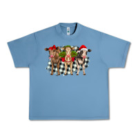 Pebble Blue Christmas heifers front view Urban Heavy Tee - RanaPortraitStore
