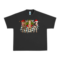 Pigment Black Christmas heifers front view Urban Heavy Tee - RanaPortraitStore