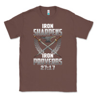 Chestnut iron sharpens iron quote proverbs 2717 christian cool gift t shirt Classic Tee - linhVisuals