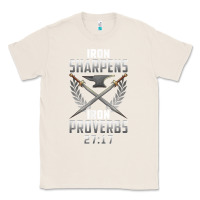 Natural iron sharpens iron quote proverbs 2717 christian cool gift t shirt Classic Tee - linhVisuals