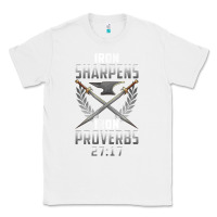 White iron sharpens iron quote proverbs 2717 christian cool gift t shirt Classic Tee - linhVisuals