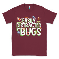 Burgundy funny bug tshirt, insect lover shirt, bug collector t shirt Classic Tee - linhVisuals