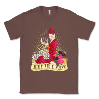 Chestnut doctor who rockabilly missy time lady baker t shirt Classic Tee - linhVisuals