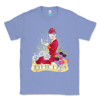 Colony Blue doctor who rockabilly missy time lady baker t shirt Classic Tee - linhVisuals
