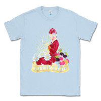 Dusty Blue doctor who rockabilly missy time lady baker t shirt Classic Tee - linhVisuals