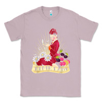 Lilac doctor who rockabilly missy time lady baker t shirt Classic Tee - linhVisuals