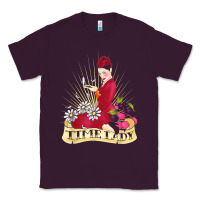 Plum doctor who rockabilly missy time lady baker t shirt Classic Tee - linhVisuals
