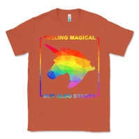 Copper feeling magical but also stabby unicorn rainbow t shirt Classic Tee - linhVisuals