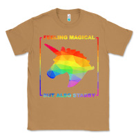 Toasted Coconut feeling magical but also stabby unicorn rainbow t shirt Classic Tee - linhVisuals