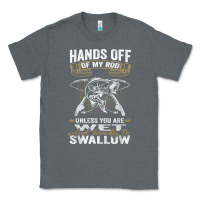 Mens Hands Off Of My Rod Bass Fishing Fisherman T Shirt Classic Tee | Teevron