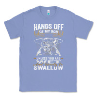 Colony Blue mens hands off of my rod bass fishing fisherman t shirt Classic Tee - linhVisuals