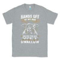 Heather Grey mens hands off of my rod bass fishing fisherman t shirt Classic Tee - linhVisuals