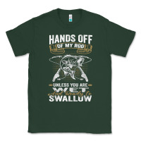Sports Green mens hands off of my rod bass fishing fisherman t shirt Classic Tee - linhVisuals