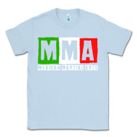 Dusty Blue mexican martial arts combat mexico fighter themed pullover hoodie Classic Tee - linhVisuals