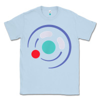 Dusty Blue minimalist game cube controller throwback retro gamer t shirt Classic Tee - linhVisuals