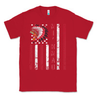 Red mi’kmaq tribe native american flag mi’kmaq heritage related t shir Classic Tee - linhVisuals
