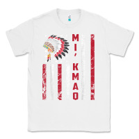 White mi’kmaq tribe native american flag mi’kmaq heritage related t shir Classic Tee - linhVisuals
