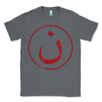 Charcoal Heather nazarene n christian in arabic symbol t shirt Classic Tee - linhVisuals