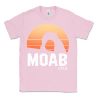 Bubblegum Pink moab utah arches national park vintage retro outdoor hiking pullover h Classic Tee - linhVisuals