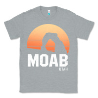 Heather Grey moab utah arches national park vintage retro outdoor hiking pullover h Classic Tee - linhVisuals