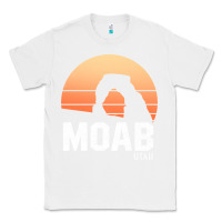White moab utah arches national park vintage retro outdoor hiking pullover h Classic Tee - linhVisuals