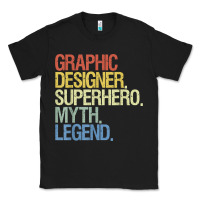 Black funny graphic designer t shirt Classic Tee - linhVisuals