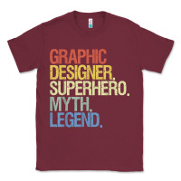 Burgundy funny graphic designer t shirt Classic Tee - linhVisuals