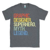Charcoal Heather funny graphic designer t shirt Classic Tee - linhVisuals