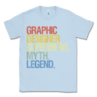 Dusty Blue funny graphic designer t shirt Classic Tee - linhVisuals
