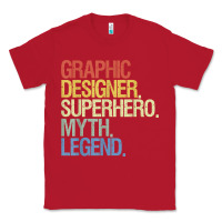 Red funny graphic designer t shirt Classic Tee - linhVisuals