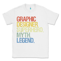 White funny graphic designer t shirt Classic Tee - linhVisuals