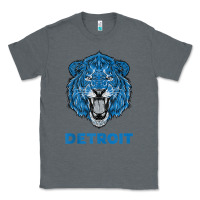 Charcoal Heather funny vintage lion face head detroit gifts tank top Classic Tee - linhVisuals