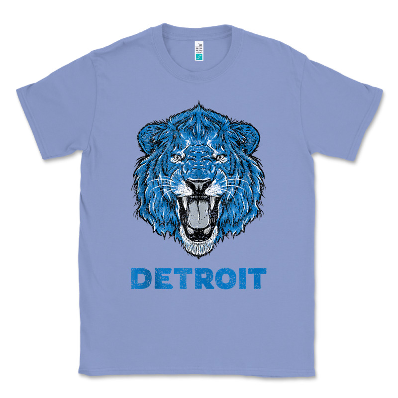 Funny Vintage Lion Face Head Detroit Gifts Tank Top Classic Tee by linhVisuals | Teevron