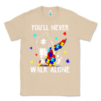 Mushroom autism dad you will never walk alone support autism son t shirt Classic Tee - linhVisuals