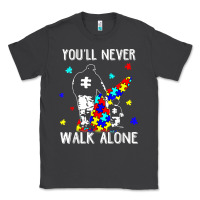 Smoke autism dad you will never walk alone support autism son t shirt Classic Tee - linhVisuals