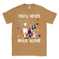Toasted Coconut autism dad you will never walk alone support autism son t shirt Classic Tee - linhVisuals