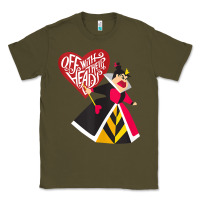 Army Green alice in wonderland queen of hearts off with their heads tank top Classic Tee - linhVisuals