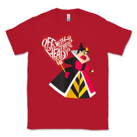Red alice in wonderland queen of hearts off with their heads tank top Classic Tee - linhVisuals