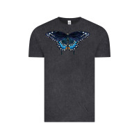 Vintage Black Black Swallowtail Butterfly Vintage Tee - LillyAllenDesigns