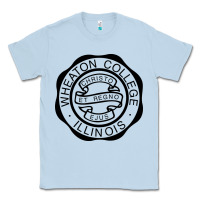Dusty Blue wheaton college illinois Classic Tee - linhVisuals