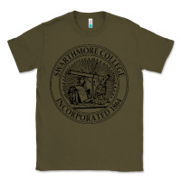 Army Green swarthmore college Classic Tee - linhVisuals