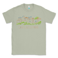 Matcha carcassonne france unique hand drawn art gift men women t shirt Classic Tee - linhVisuals