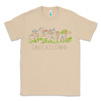 Mushroom carcassonne france unique hand drawn art gift men women t shirt Classic Tee - linhVisuals