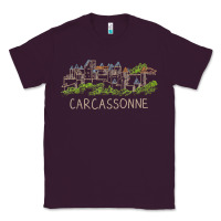 Plum carcassonne france unique hand drawn art gift men women t shirt Classic Tee - linhVisuals